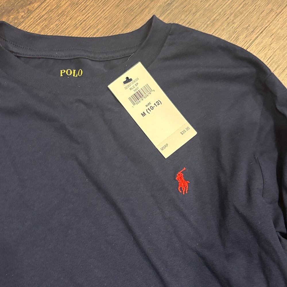 Polo by Ralph Lauren Kids navy tee, L - Picture 2 of 5